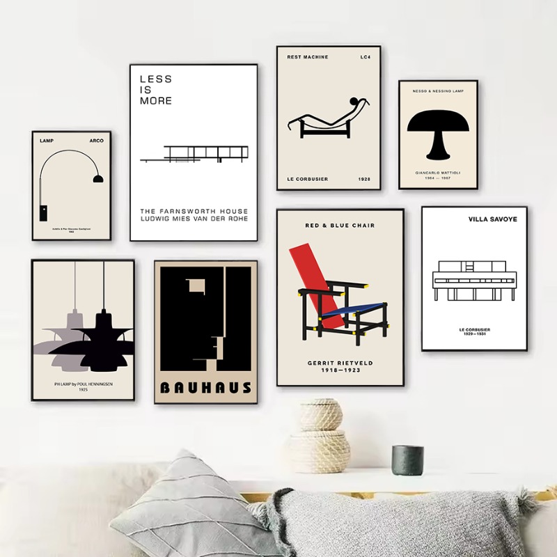 Interior Design Ideas - Klassieke Farnsworth House Bauhaus Design abstracte