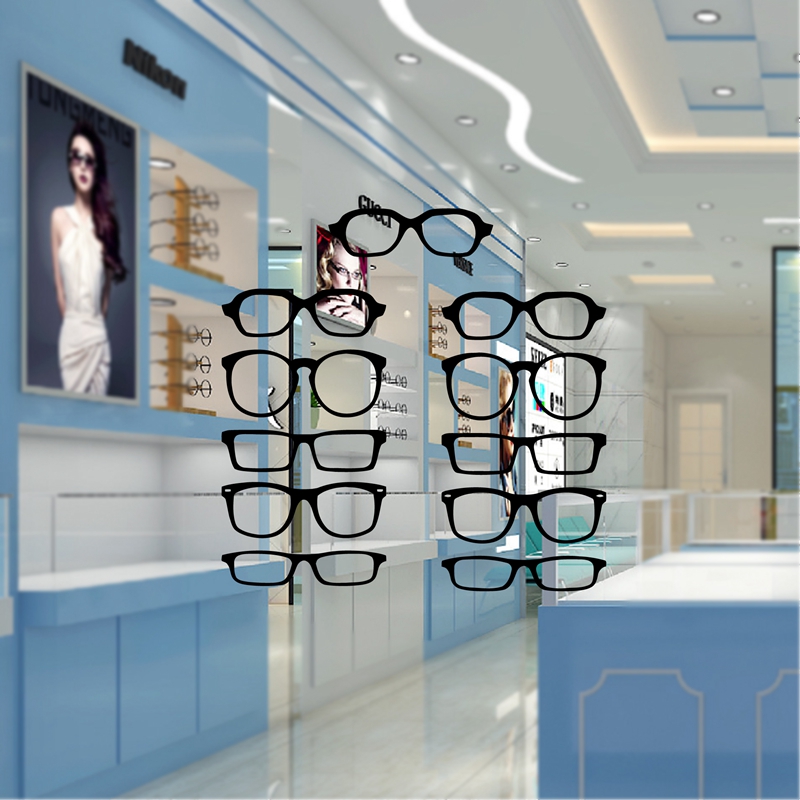 Interior Design Magazine - Glazen Hipster Strip Vinyl Muursticker Optische