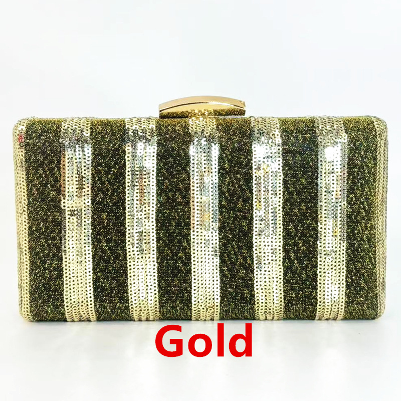 Interior Design Ai Free - Italiaans design gestreepte pailletten glanzende clutch