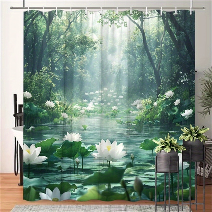 Lotus Forest Douchegordijn Pol - Interior Design Zen recensie en prijs