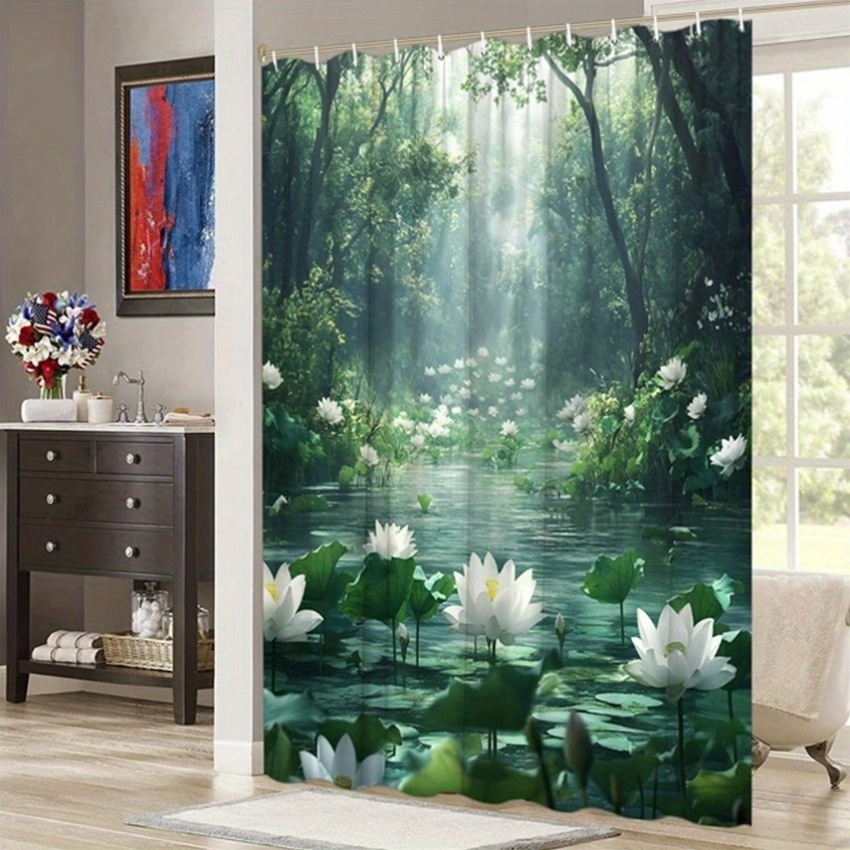 Lotus Forest Douchegordijn Pol - Interior Design Zen recensie en prijs