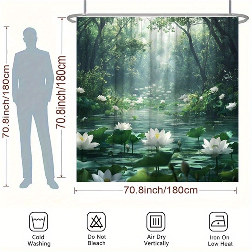 Lotus Forest Douchegordijn Pol - Interior Design Zen recensie en prijs