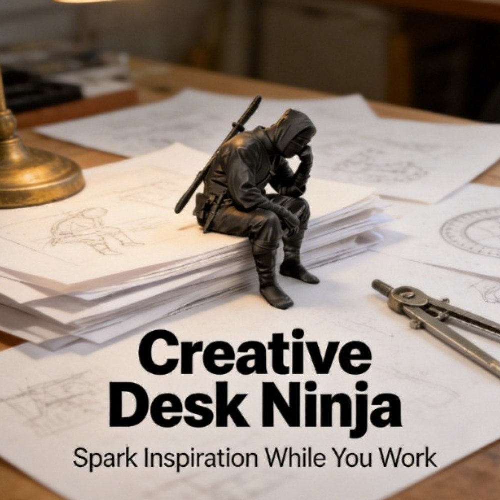 Japanse zittende ninja-figuur  - Interior Design Japan recensie en prijs