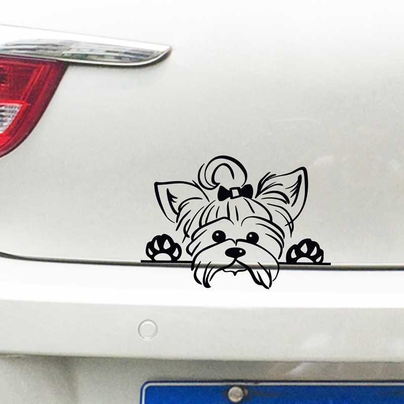 Yorkshire Terrier vinyl sticke - Interior Design Magazine recensie en prijs